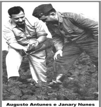 Figura 05- Augusto Trajano de Azevedo Antunes em sua primeira visita no TF em 1946, ao lado do Governador Janary Gentil Nunes
