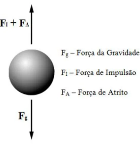 Figura 3 - Forças atuantes numa partícula em suspensão   (adaptado de Howe, 2010)  