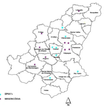 Gráfico 5: Frequência de utentes nos equipamentos de apoio social, segundo as  valências 