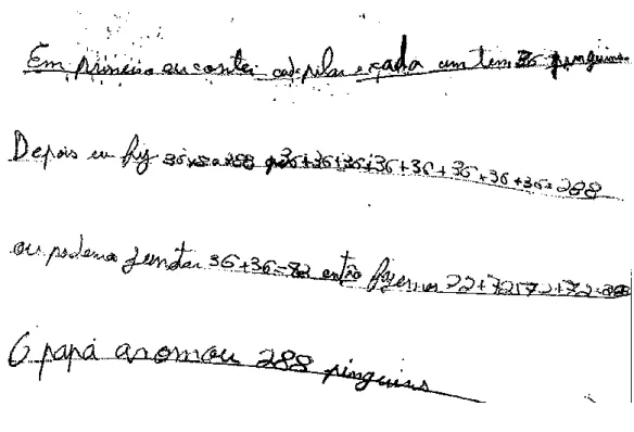 Figura 8- Sequências descritivas e explicativas de Maria no contexto da tarefa 2 