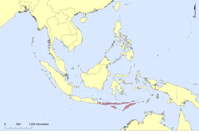 Fig. 2. The Lesser Sunda Islands in the context of Southeast Asia. 