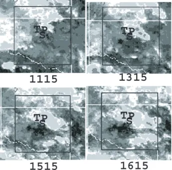Figure 11 - February 24 th , 1999 channel 4 GOES satellite images for times indicated in UTC