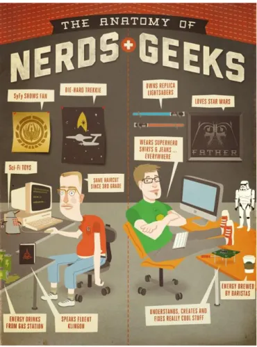 Figura 1 The anatomy of Nerds + Geeks.   