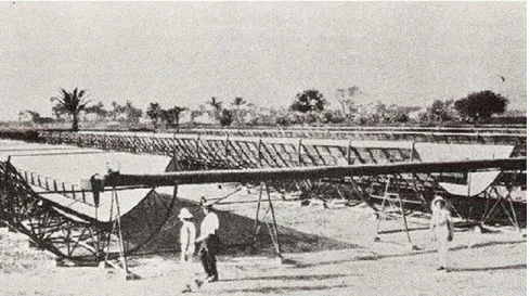 Figura 2.4 - Planta de bombeamento de águas do Nilo (Egito, 1913) 