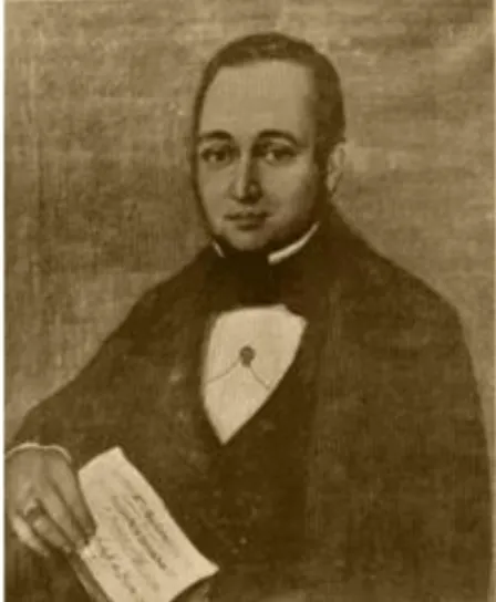 Fig. 9 – Retrato a óleo do compositor Francisco António Norberto dos Santos Pinto. 