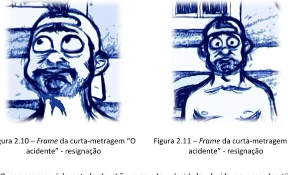 Figura 2.10 – Frame da curta-metragem “O  acidente” - resignação 