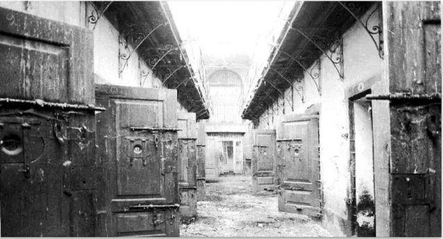 Fig. 10. Distribución de la antigua penitenciaria de Vigo. 