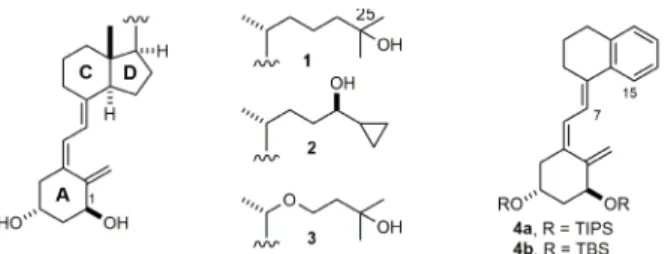 Figure 2 - Retrosynthesis of target 4 by the Wittig-Horner and  Dienyne approaches.