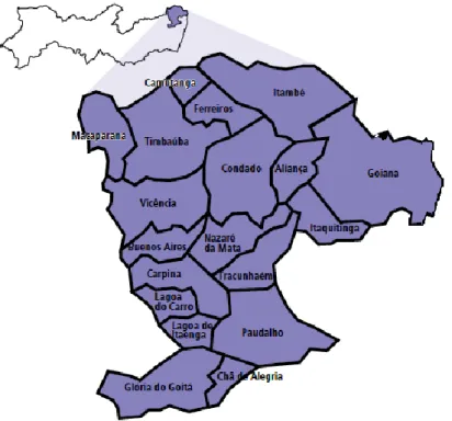 Figura 3.3 - Mapa da Região Mata Norte 