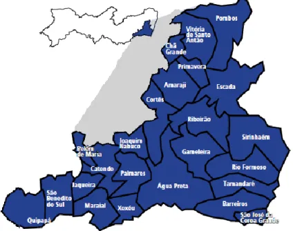 Figura 3.4 - Mapa da Região Mata Sul 