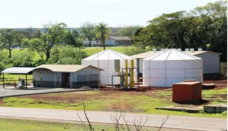 Figure 2 - Demonstration Unit (DU) of biogas/biomethane production. Installation in Itaipu Binacional.