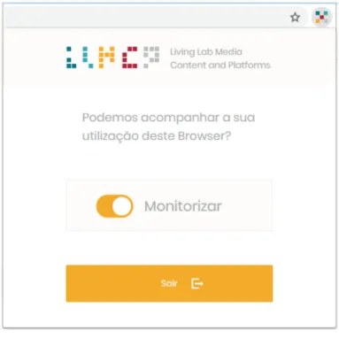 Fig. 3. Web tracking suspension user interface454F. Montargil et al.