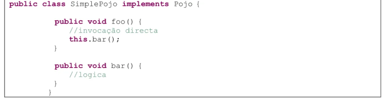 Figura 14 - Comunicação normal entre objectos. 