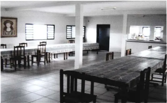 Foto 2 - Refeitório do asilo. Foto tirada em  Março de 2.006. 