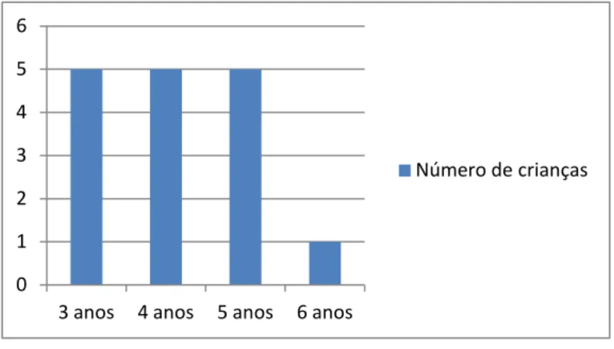 Figura 11. Idade das crianças da sala de jardim-de-infância 