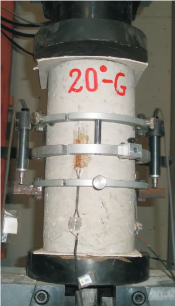 Figure 5. Test setup for residual modulus of elasticity tests