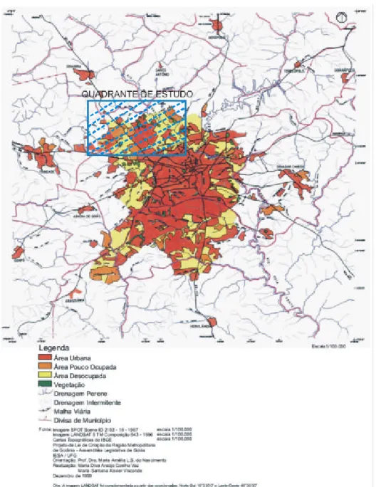 Figura 1.4 - Mapa do aglomerado urbano da cidade do ano de 1997 