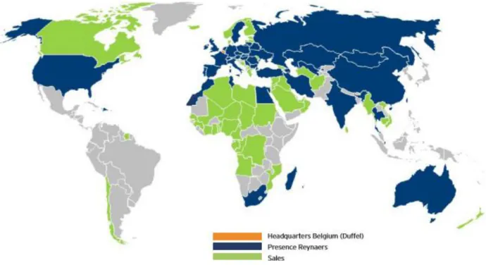 Figure 3- Presence of the company in the world.