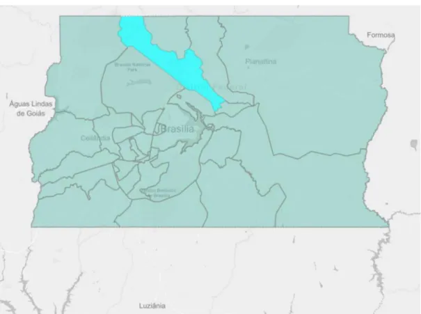 Figura 1: Mapa Político do Distrito Federal*