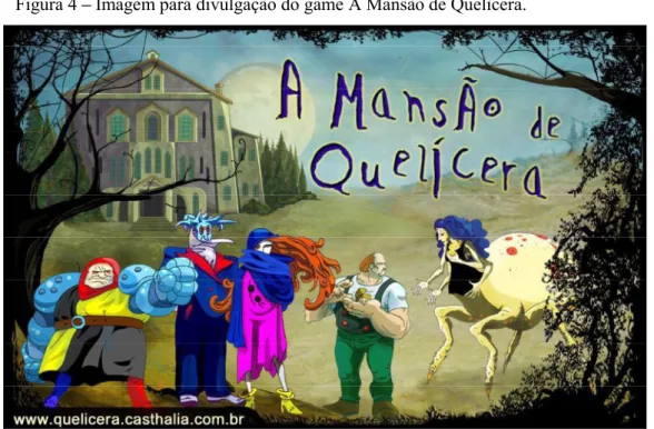 Figura 4 Imagem para divulgação do game A Mansão de Quelícera.