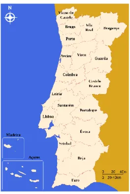 Figura 5. Mapa de Portugal 