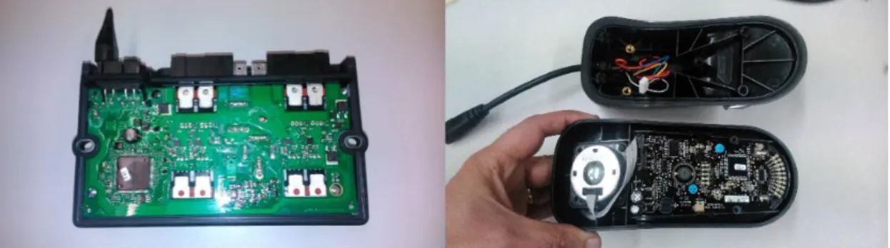 Figura 11- Microprocessadores do módulo de potência e do módulo de Joystick 
