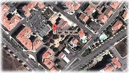 Figura 2 - Vista da escola em imagens por satélite 