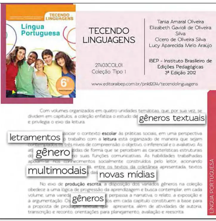 Figura 2 - Resenha do livro Tecendo Linguagens: língua portuguesa com destaque nos termos de  letramento digital
