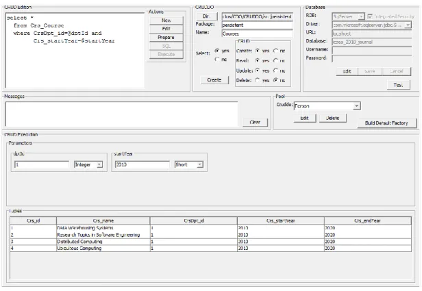 Figure 12. CRUD-M GUI 