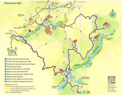 Mapa 3  – Percurso Sul da RRVS 