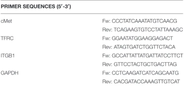 TABLE 3 | Sequences of primers used in this study.