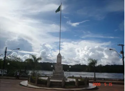 Figura 5: Monumento na cidade do Oiapoque indicando que o “Brasil começa aqui” 