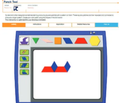 Figure 1. 'Printscreen' of the applet used in the study  IV. PROBLEM AND OBJECTIVES OF THE STUDY 