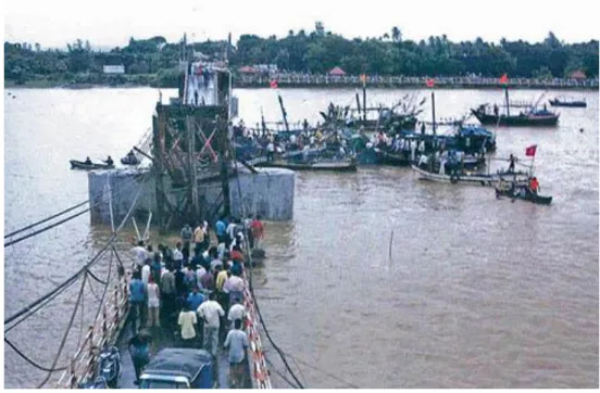 Figura 8 - Colapso da ponte Daman na India por falta de manutenção. 