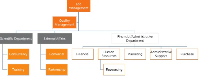Figure 1. W4Research organization chart.   