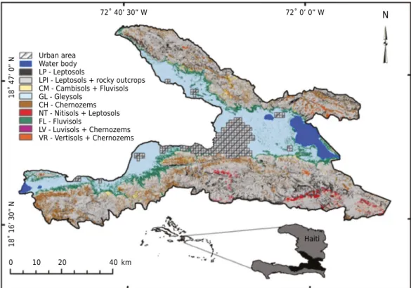 Figure 7.  Soil map generated with classifier Random Forest - western Haiti, Caribbean.