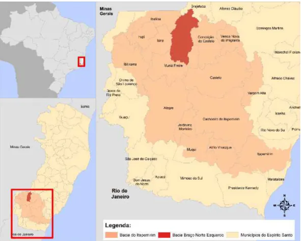 Figure 1. Braço Norte Esquerdo River basin location. 