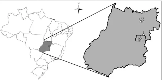 Table 1. Location, Latitude (S), Longitude (W), and voucher  number of the sampled population of Aldama grandiflora.