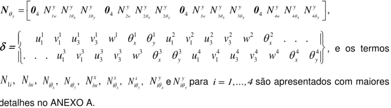 Figura 2.3 – Pontos de integração utilizados nas funções de interpolação. 