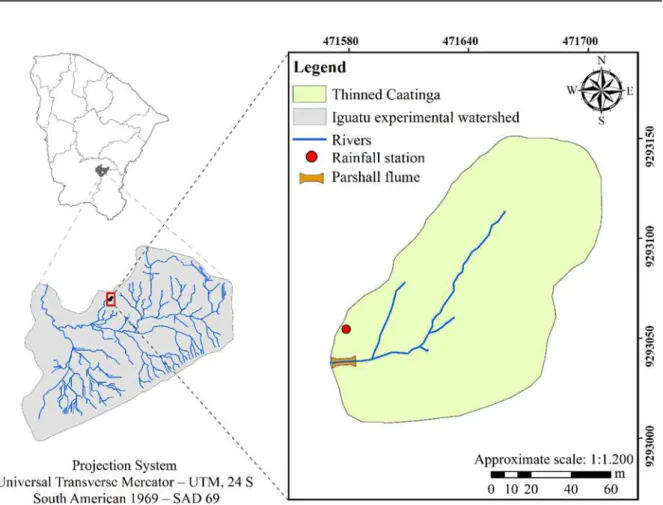 Figure 1. Location of the study area in the State of Ceará, Brazil. 