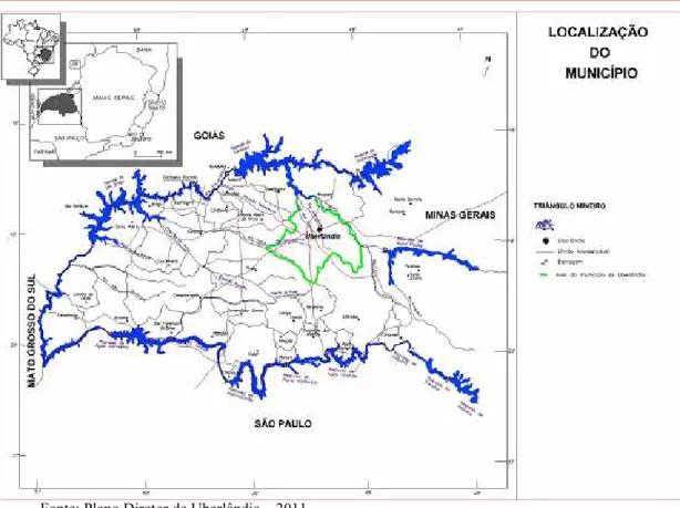 Figura 2: Localização do Município de Uberlândia 