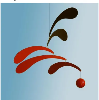 Figura 13 – Móbile no estilo de Alexander Calder 