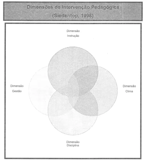 Figura 3:  DimensÕes  de lntervenção  Pedagógica  (Siedentop,  1998)