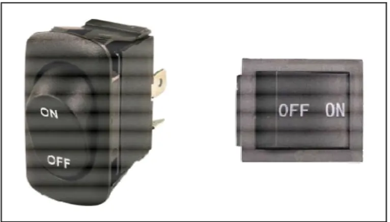 Fig. 9 - Disposição-padrão para montagem de interruptores 