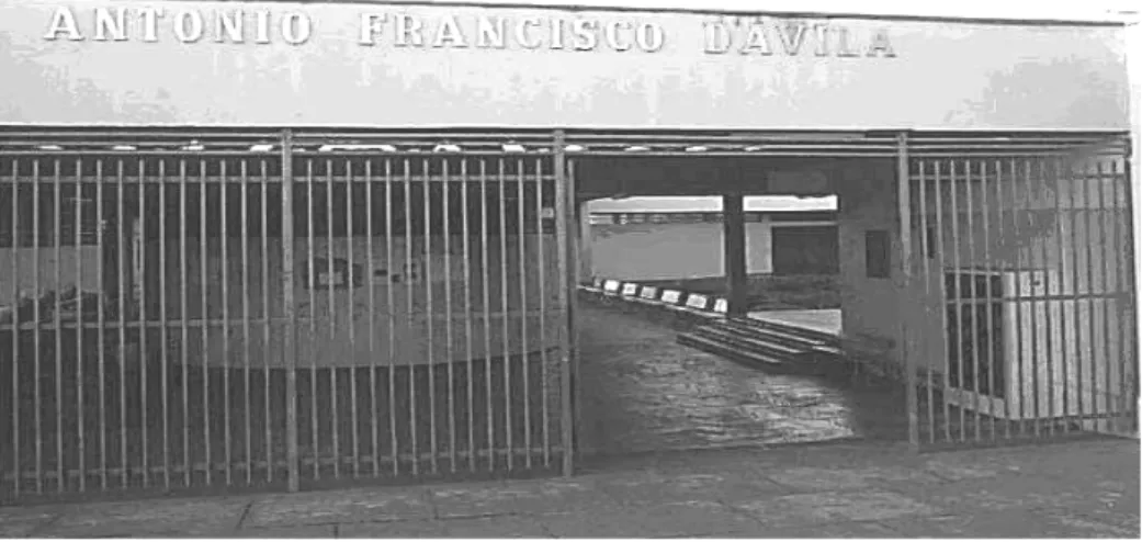 FIGURA 3 – foto da fachada da Escola Estadual “Antônio Francisco D’Ávila” – 2002 (Acervo da Escola) 