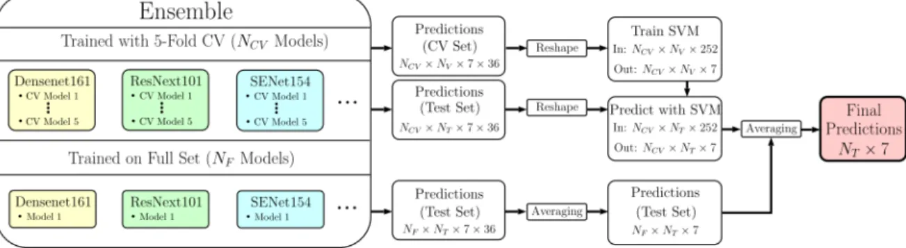 Figure 3.2: The evaluation strategy for the generation of final predictions of Gessert et al