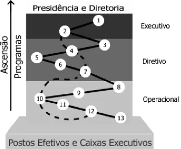 Figura 8 – Estrutura de carreiras  Fonte – Banco do Brasil (1996-) 