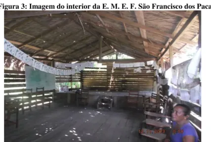 Figura 3: Imagem do interior da E. M. E. F. São Francisco dos Paca 