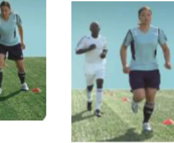 Figura 6 - Exemplos de exercícios aplicados, extraídos do Fifa 11+ 