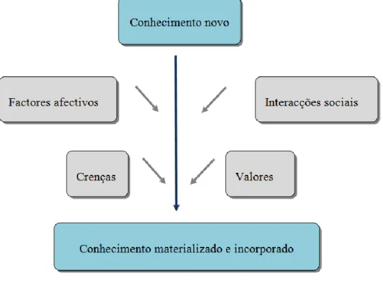 Figura 2: Esquema figurativo do processo de construção das representações sociais (adaptado  de Schilke, 2008)